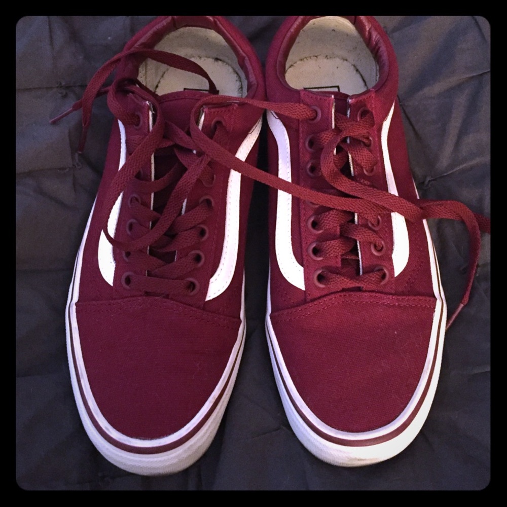 Maroon vans