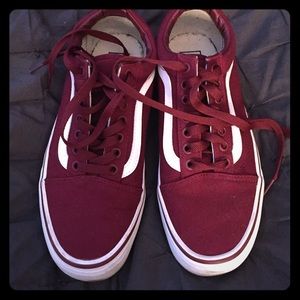 Maroon vans
