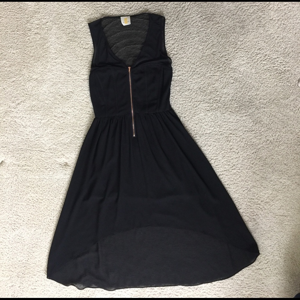 Urban Outfitters Zipper High Low Dress