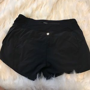 Black lulu lemon shorts