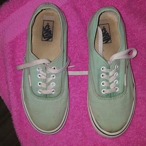 Girls Youth size 2 Van's aqua