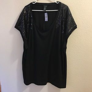 Torrid Shirt with Sequins - Size 4 - NEVER WORN
