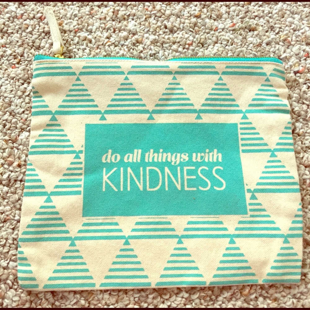 Do all things with kindness small clutch bag