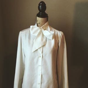 Bow tie blouse