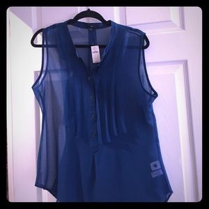 NWT fun & flirty sheer blouse!