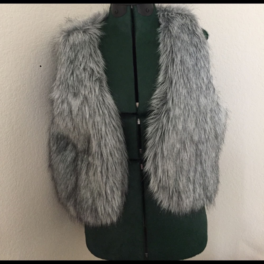 Faux fur vest