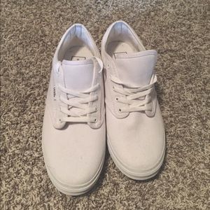 White Vans size 9 Women's