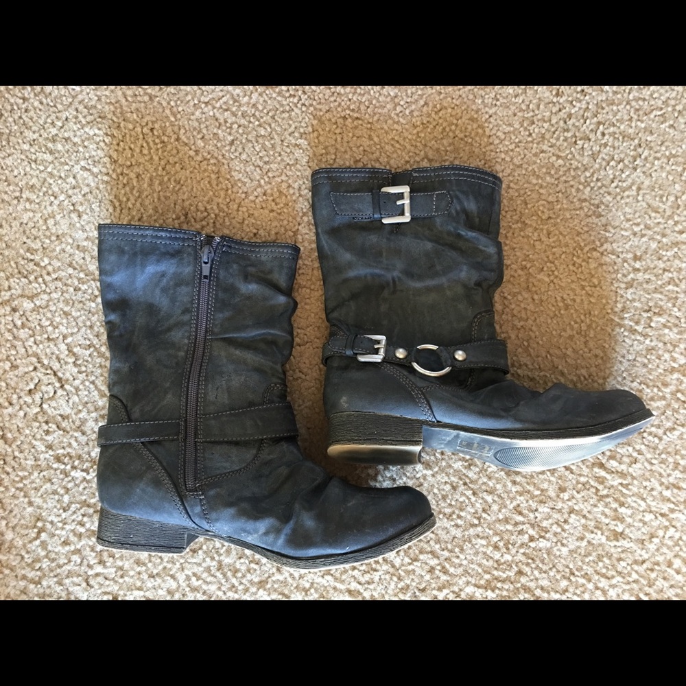 Charcoal grey women's boots Sz 5/6