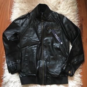 Men's Faux Leather Jacket