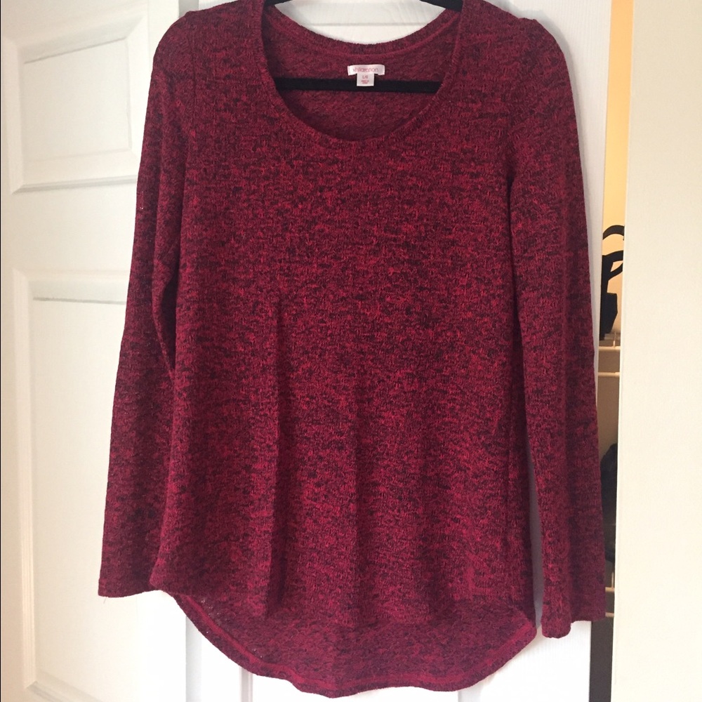 Maroon with black detailing target sweater