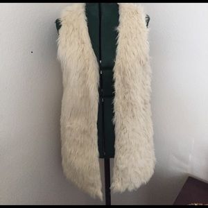 Faux fur vest