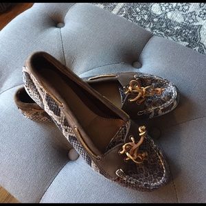 Sperry Snakeskin Slip-Ons