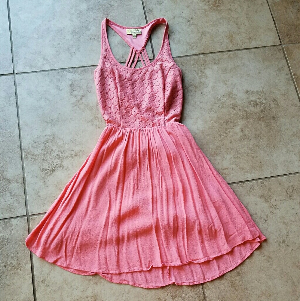 Princess Vera Wang coral skater dress