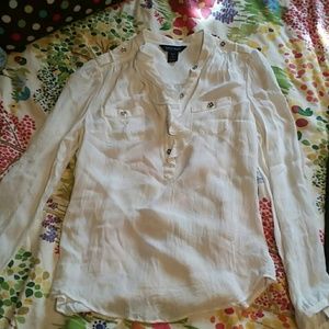 White long sleeved top