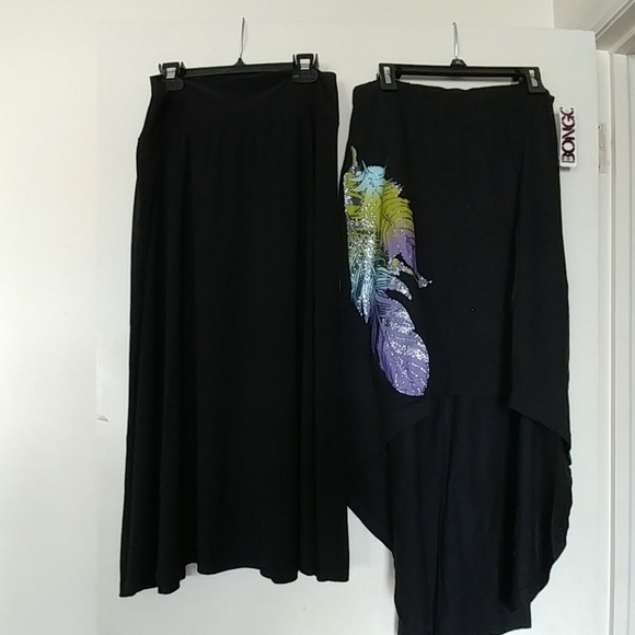 BLACK SKIRTS FREE FLOWY NWT BOHO SIZES M & L - Picture 2 of 8