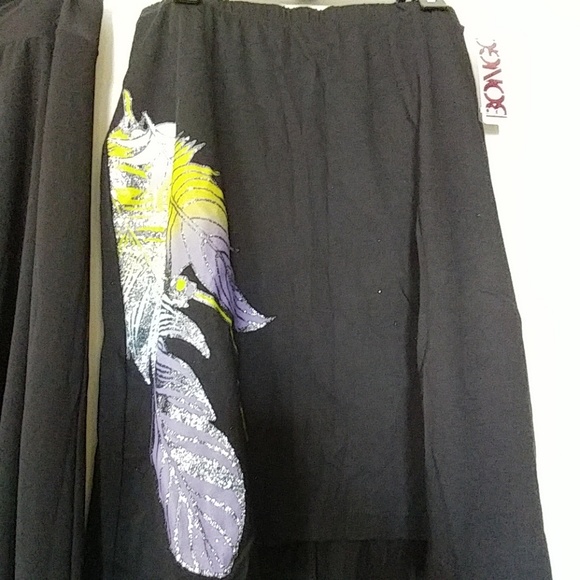 BLACK SKIRTS FREE FLOWY NWT BOHO SIZES M & L - Picture 4 of 8