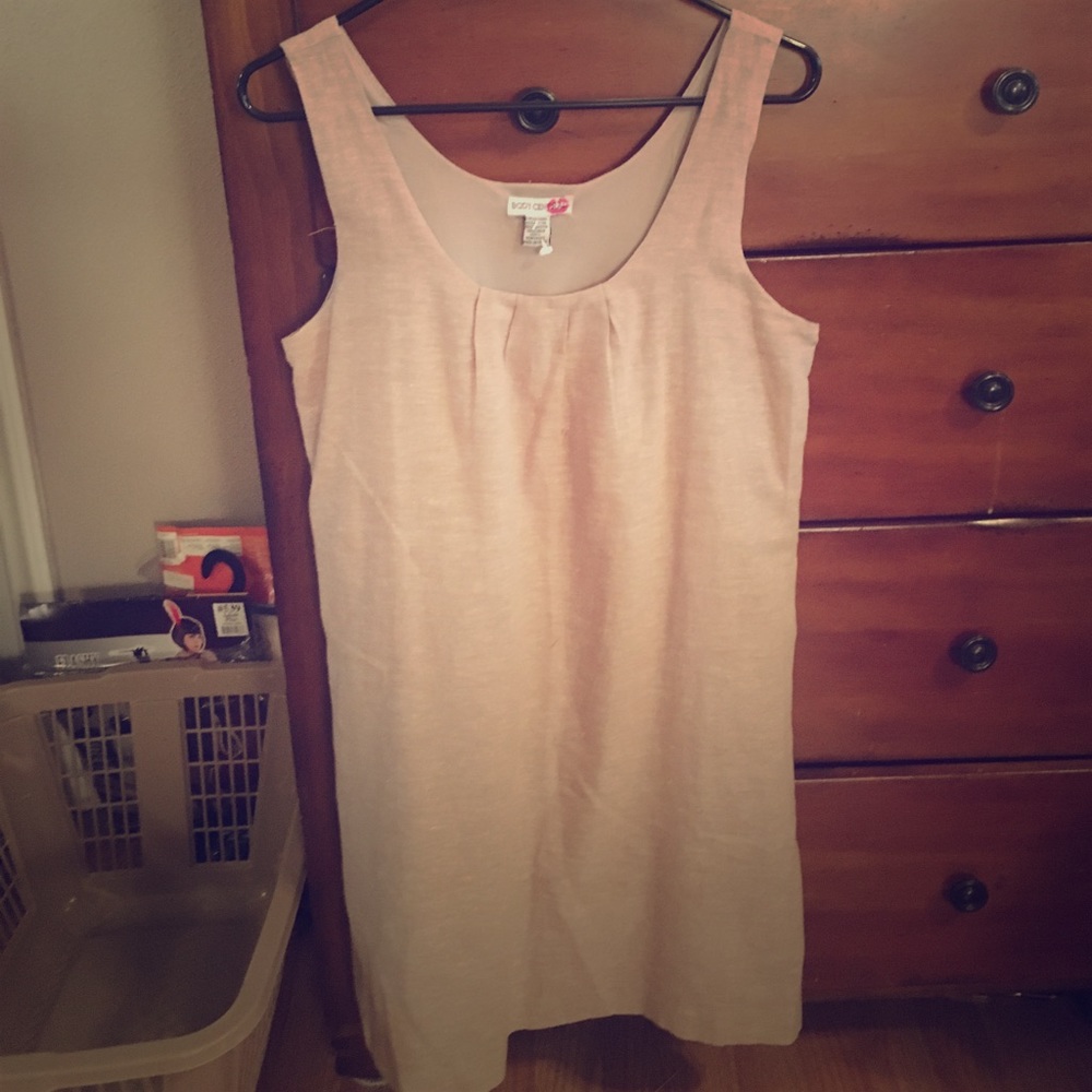 Beige Linen Dress