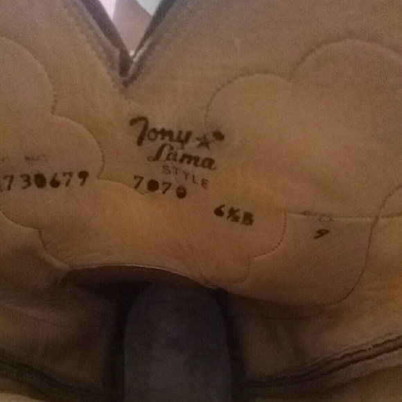 Tony lama ventige boots with dust bag - Picture 5 of 6