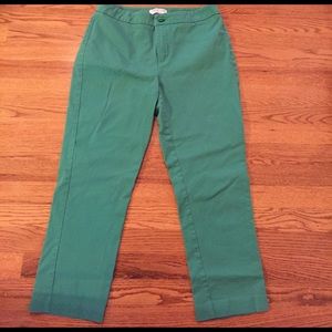 Green crop pants from Coldwater Creek