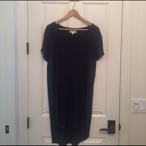 Navy blue super soft t-shirt dress