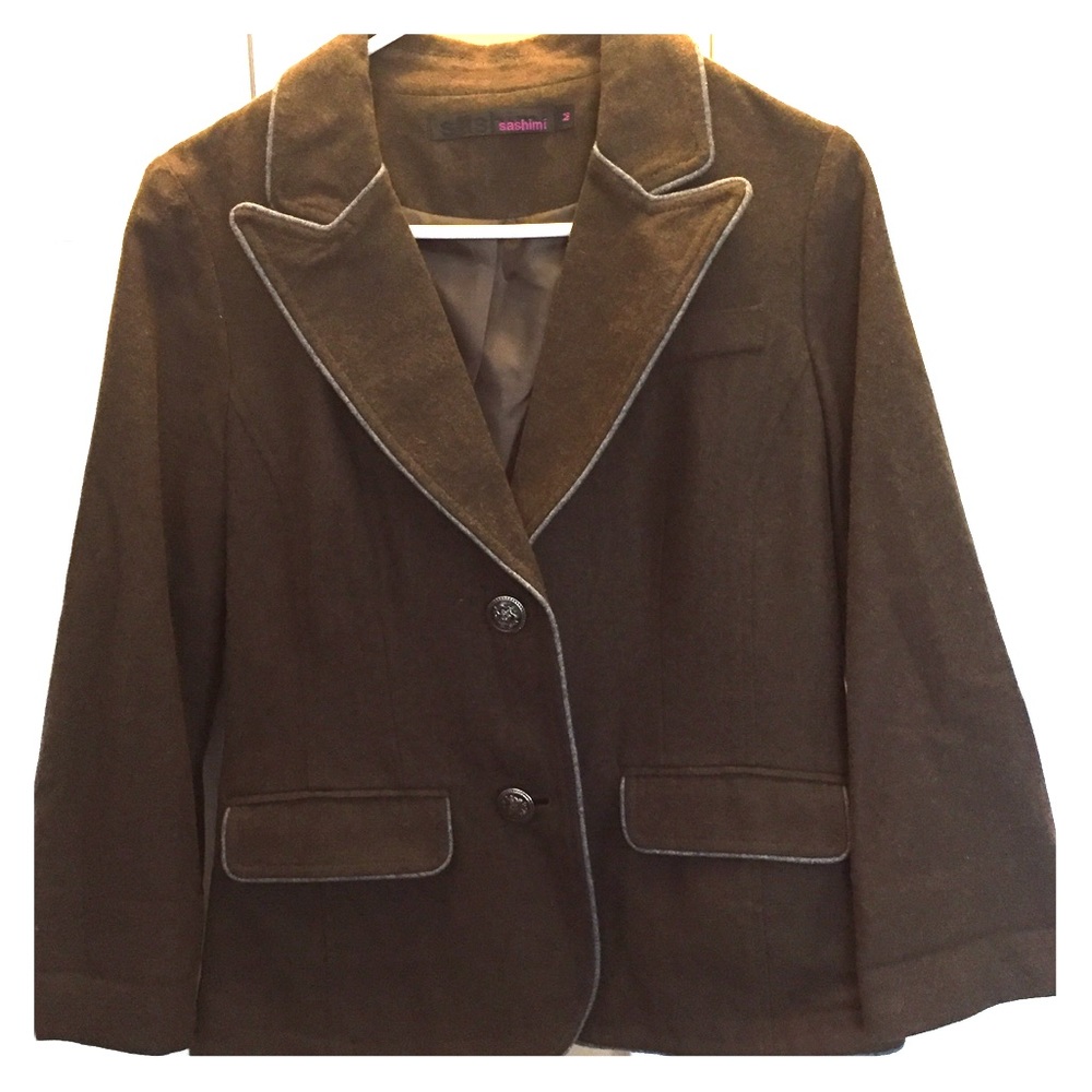Sashimi military style 3/4 length sleeve jacket