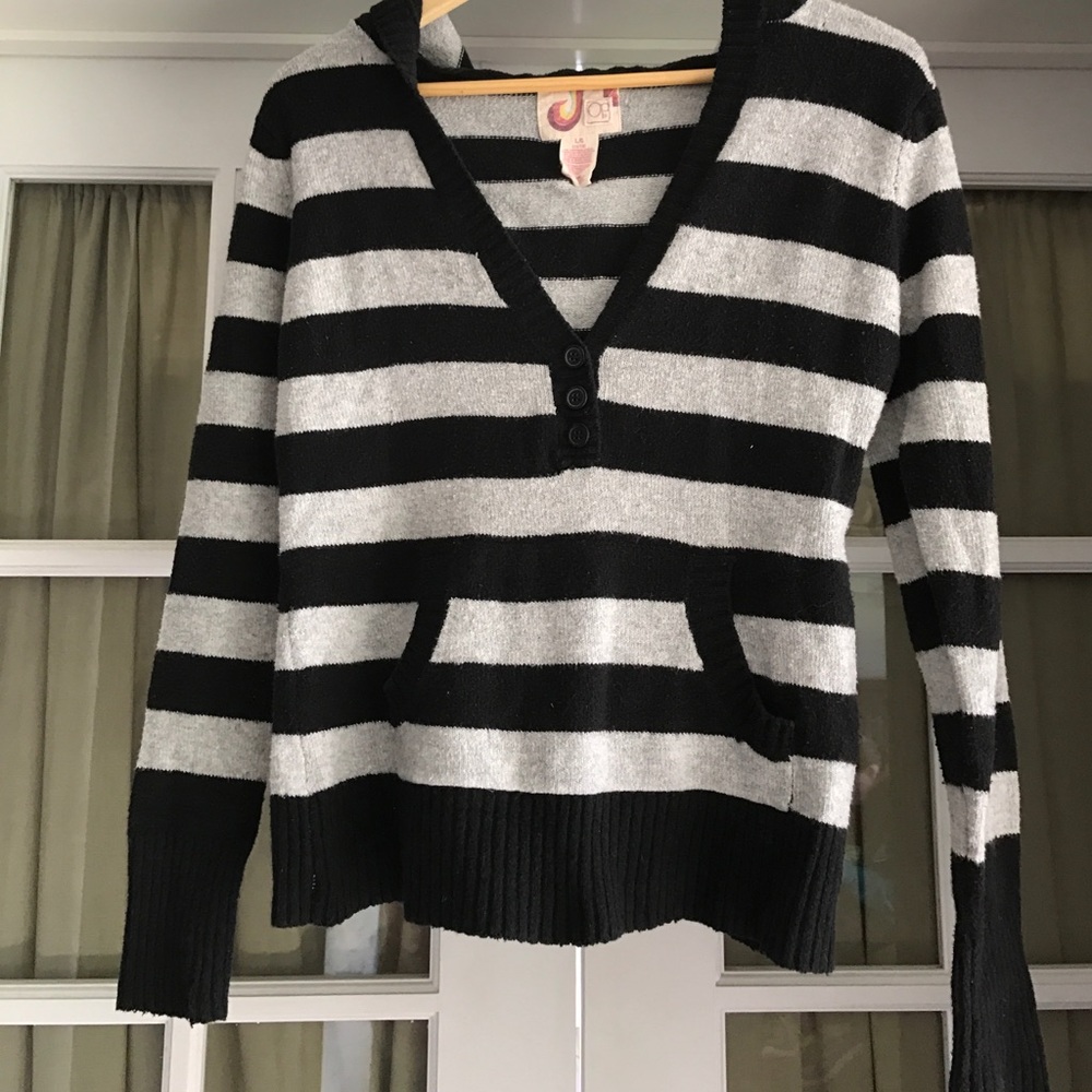 Juniors Op striped hoodie L(11/13)
