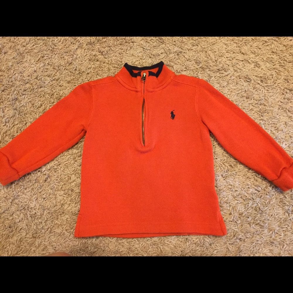 Ralph Lauren Boys 18M French Rib Cotton Pullover