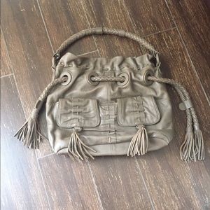 Vince Camuto Taupe Shoulder Bag
