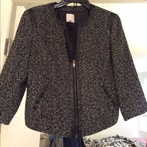 Multi-blend tweed jacket