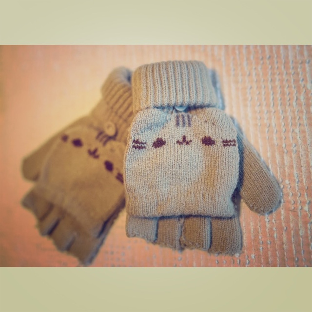 Pusheen Winter Gloves Mittens one size