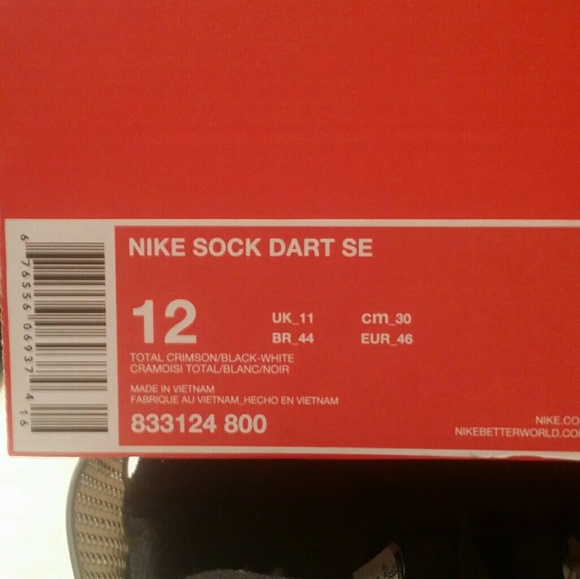 Nike Sockdart black and oreo - Picture 4 of 4