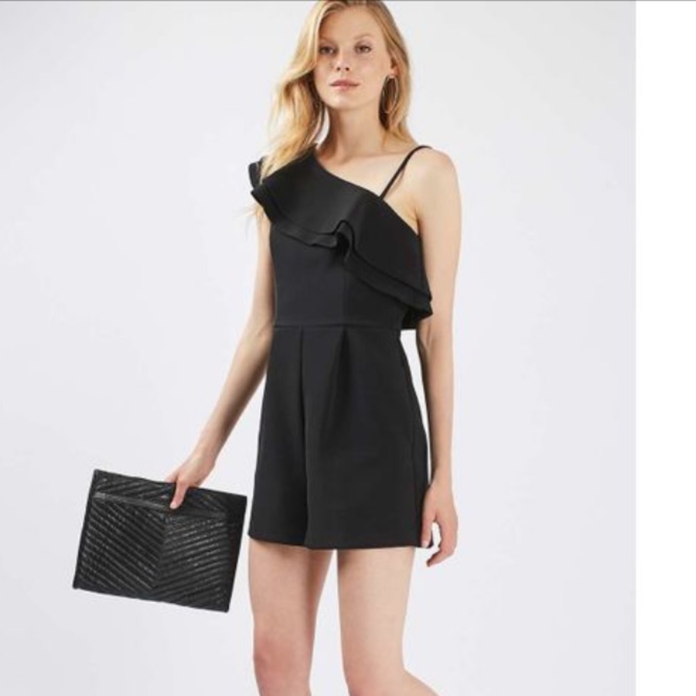 New Topshop ruffle jumpsuit
