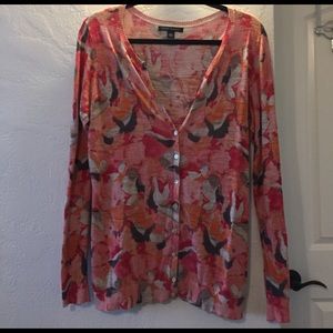 Banana Republic- Colorful 3/4 button up cardigan!