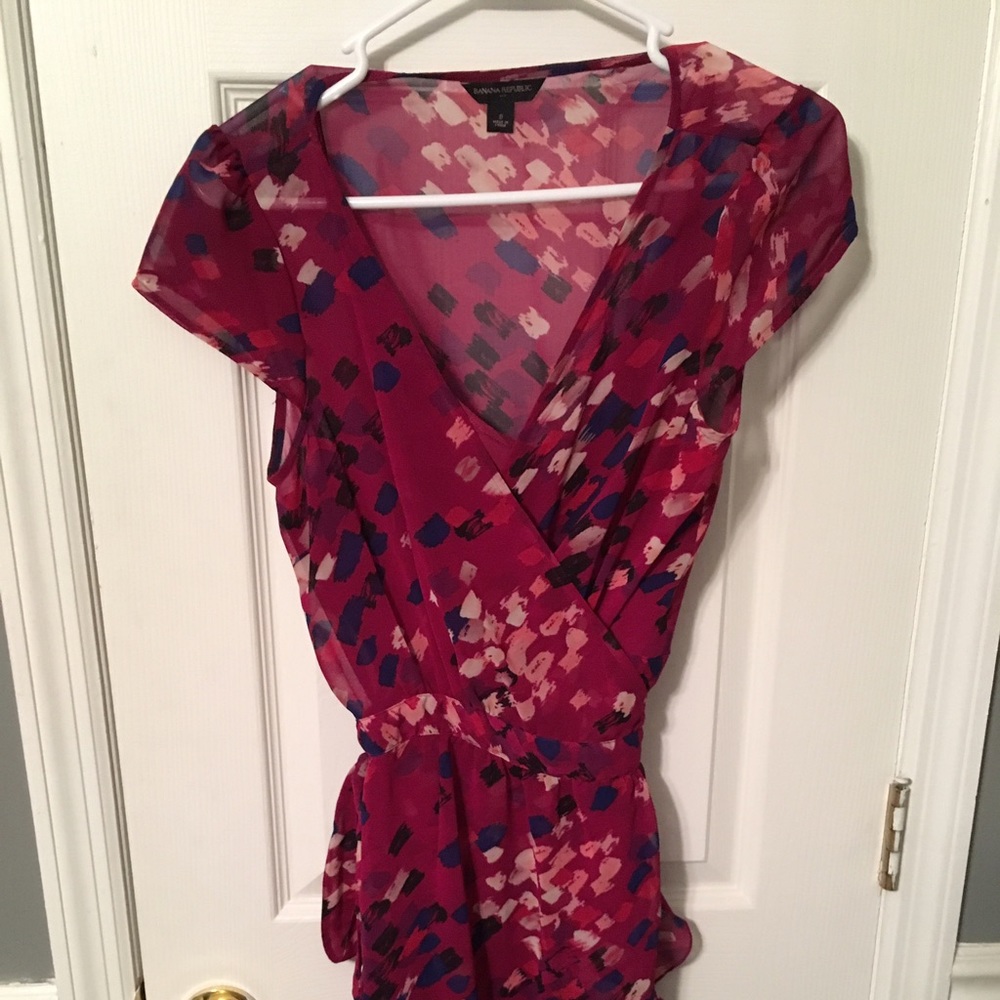 Banana Republic size 8 wrap dress.