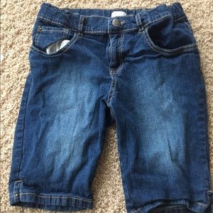 knee high jean shorts