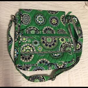 Vera Bradley Green Cupcake Cross-body Hipster