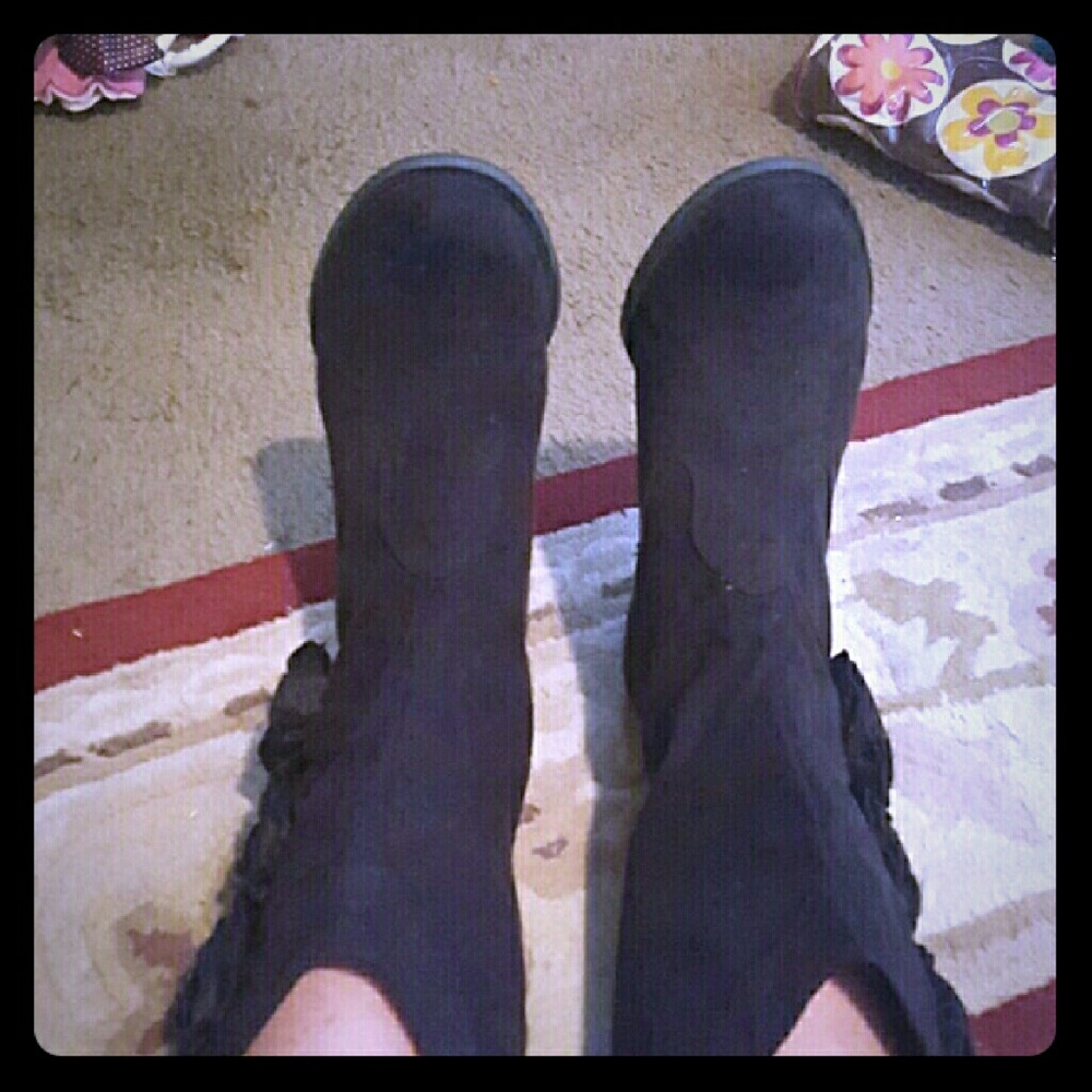 Black Suede Boots