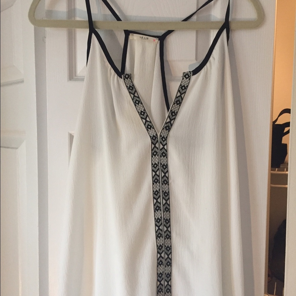 White and blank tank