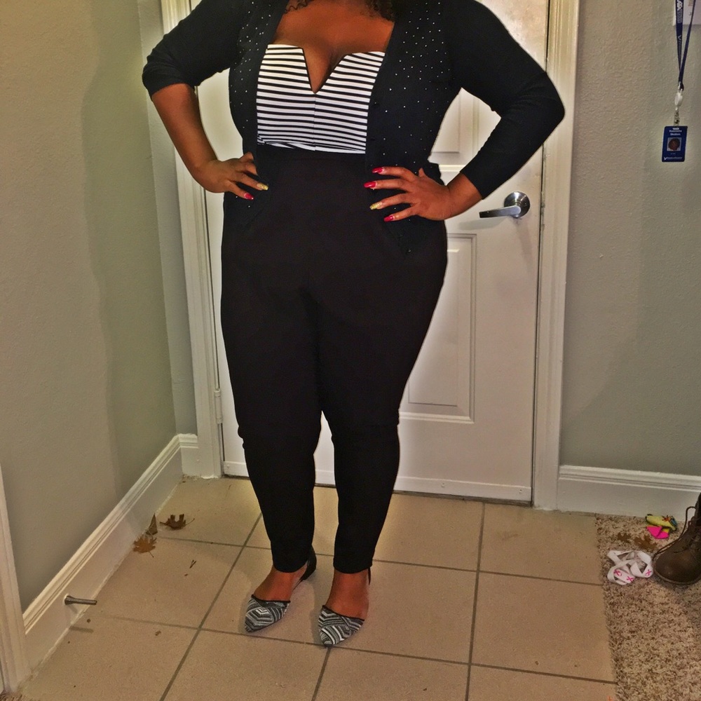 Black and White Jumper