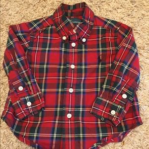 Ralph Lauren Boys 9M LS Button Up Shirt