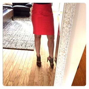 J.Crew pink pencil skirt