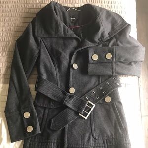 SOLD Express Gray Women's Small Pea Coat