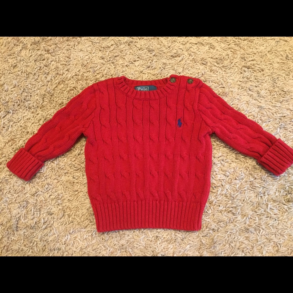 Ralph Lauren 9 Month LS Cable Knit Sweater