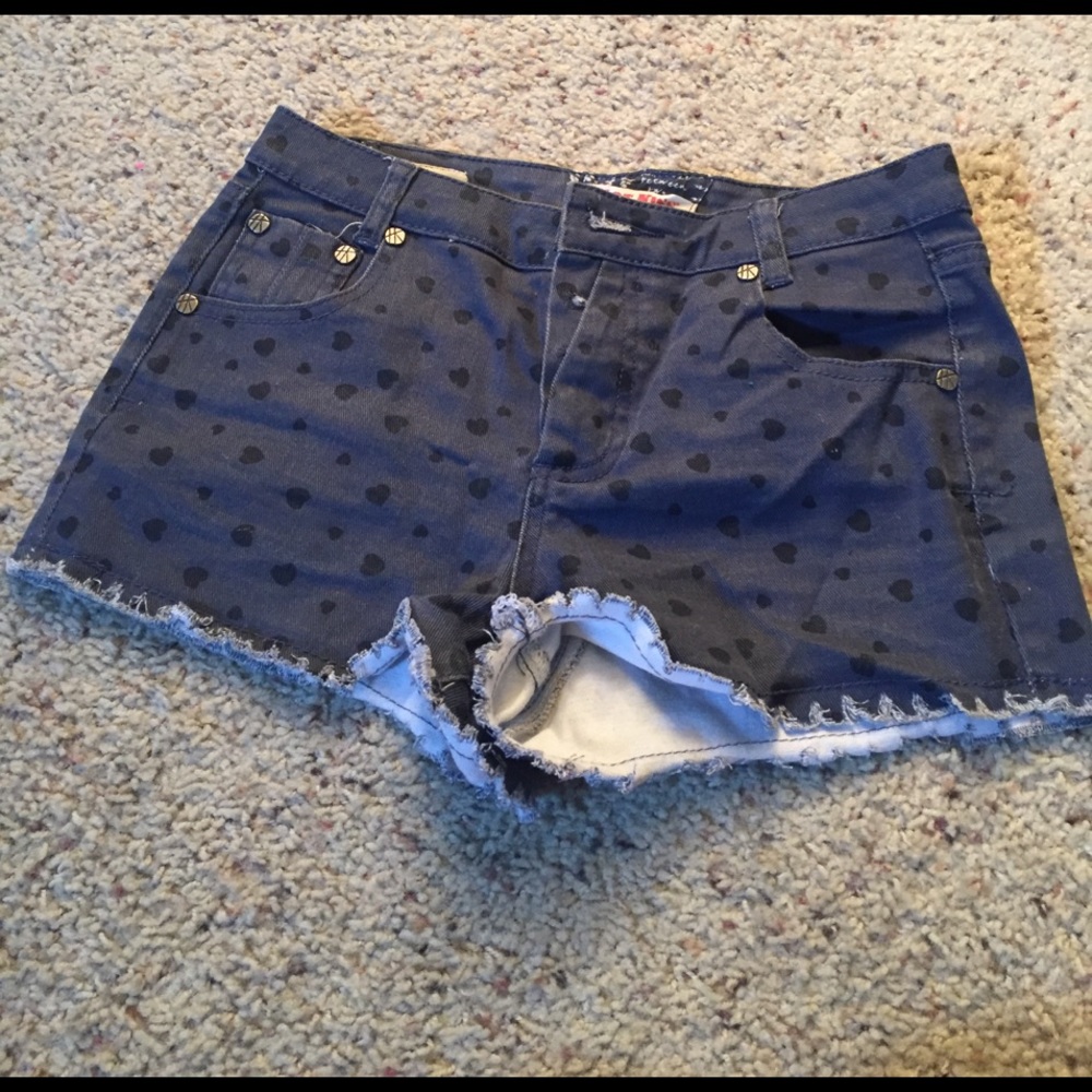 Heart pattern shorts
