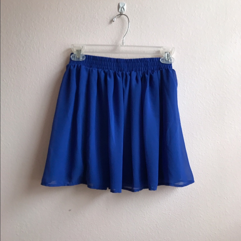 Blue skirt