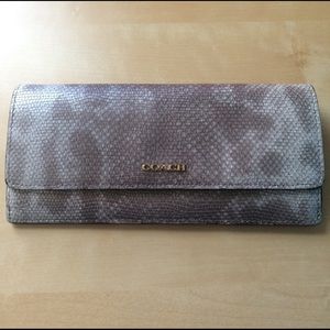 Snake Skin Coach Wallet