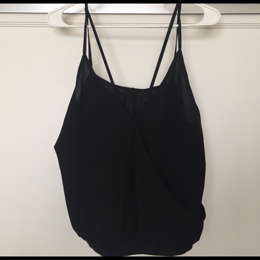 $5 sale!! Foreign exchange sexy black crop top