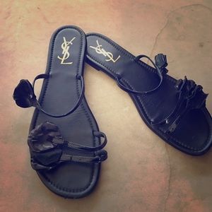 Authentic Black flats by YSL