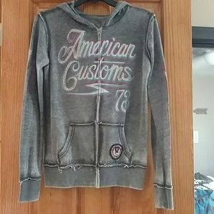 Affliction zip up hoodie