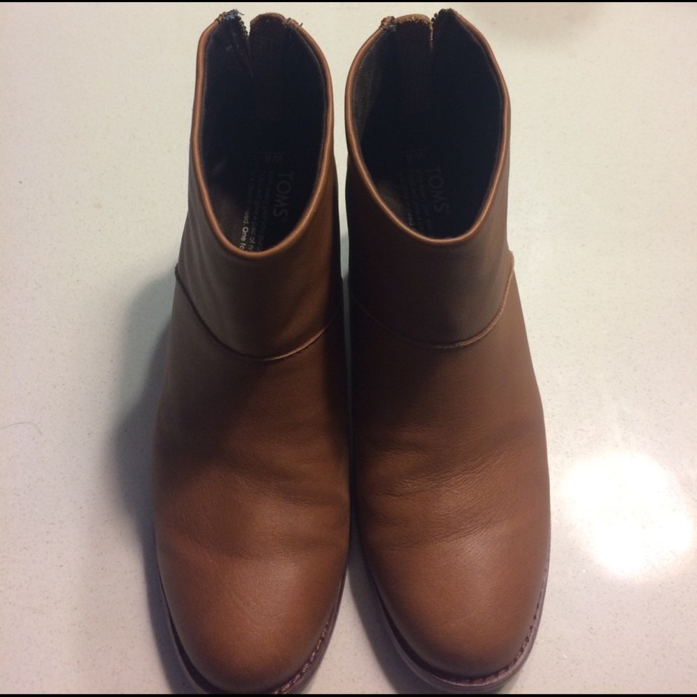 Warm Tan Full Grain Leather Women's Leila Booties